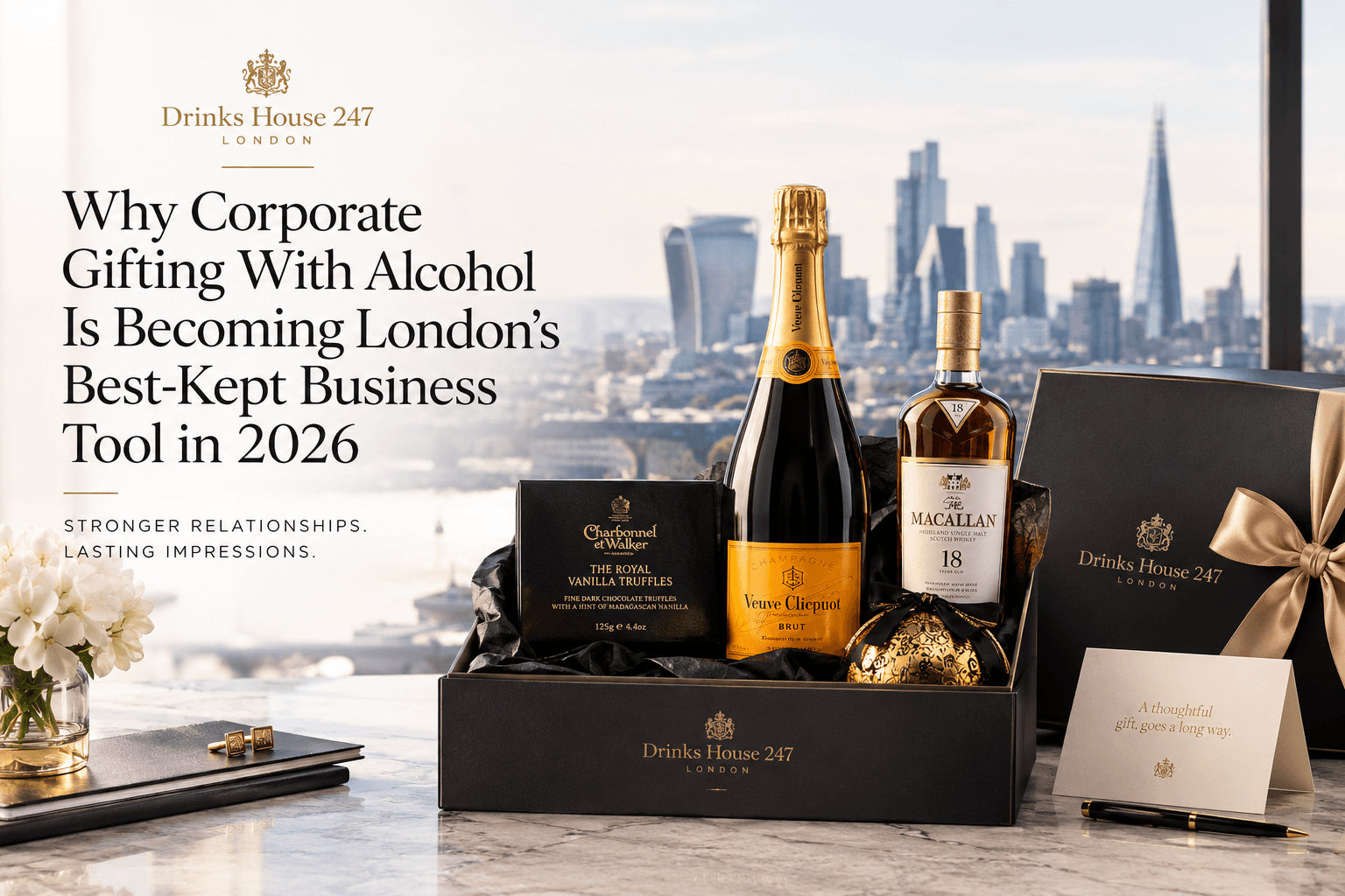 Champagne & chocolate hamper gift