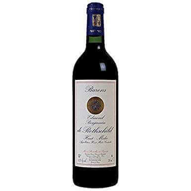 Bottle of Haut-Médoc red wine for autumn