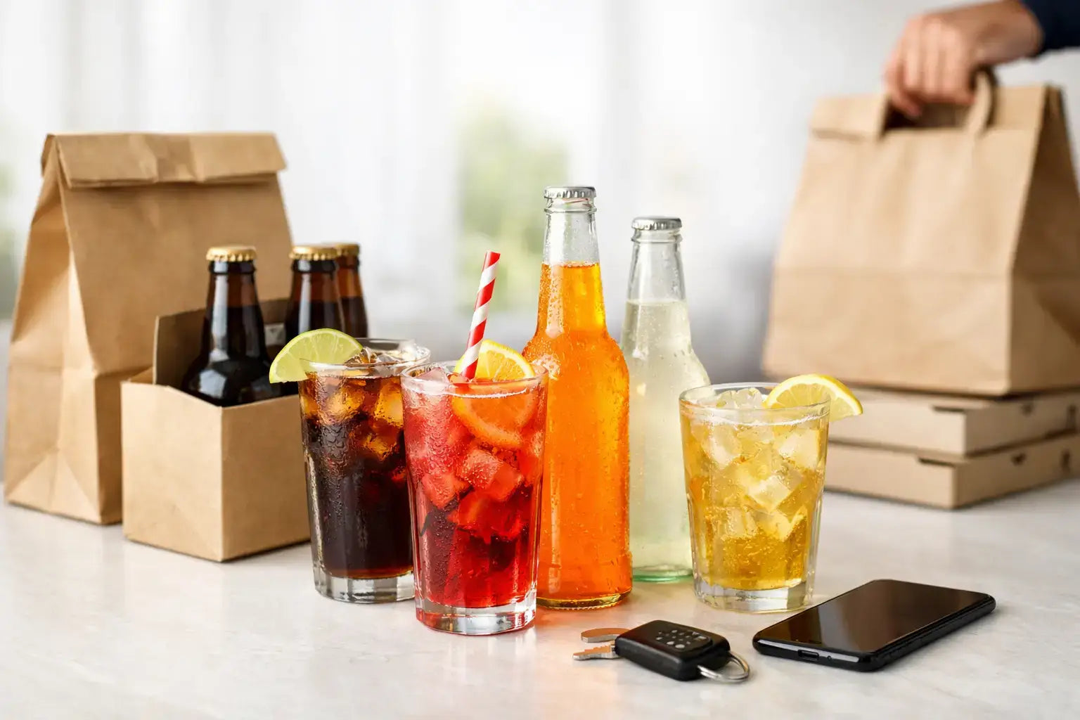 Soft Drinks with Alcohol Delivery Options