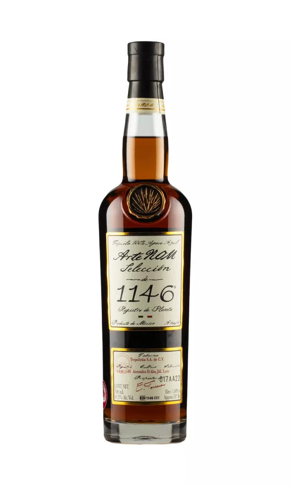 ArteNOM Selección de 1146 Añejo Tequila 70cl – elegant bottle of aged tequila, with rich caramel, vanilla, and oak notes for a premium sipping experience.