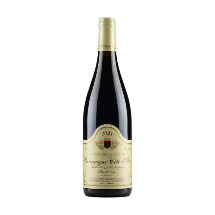 Bourgogne Pinot Noir Odoul Coquard 2021 bottle, red wine from Burgundy, available for wine delivery in the UK.