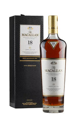 Macallan 18 Year Old Sherry Oak 2023 bottle with classic sherry cask influence.