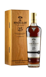 Macallan 25 Year Old Sherry Oak 2023 bottle exemplifying aged elegance.