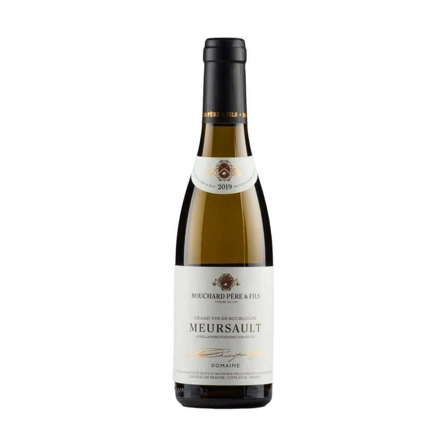 Meursault Bouchard Half 2019 wine bottle showcasing elegant labeling, perfect for wine delivery in the UK and as a gift.