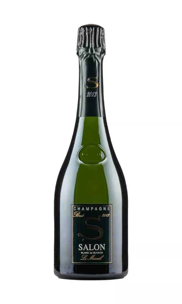 Salon 2013 Champagne bottle – elegant vintage Blanc de Blancs from Le Mesnil-sur-Oger.