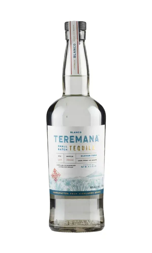 Teremana Blanco Tequila 70cl – clear tequila in a sleek bottle, showcasing fresh agave and citrus character.