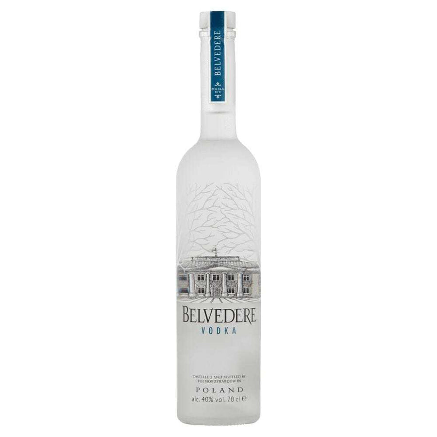 Belvedere Vodka 70cl bottle for vodka delivery in London.