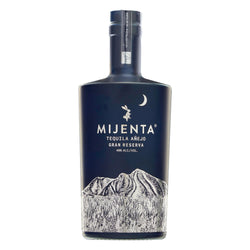 Bottle of Mijenta Añejo Gran Reserva Tequila 70cl – deep amber tequila in a premium bottle with a dark label and artisanal design.
