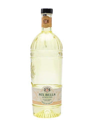 City of London Six Bells Lemon Gin bottle with clear citrus hue and detailed label design.