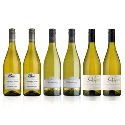 French White Pre-Mixed Case with Chardonnay and Sauvignon Blanc wines from France, 6x75cl bottles.