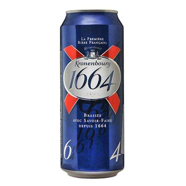Kronenbourg 1664 French lager 440ml can.