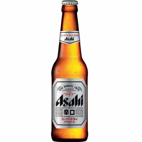 Asahi Beer 330ml bottle available for delivery in London.