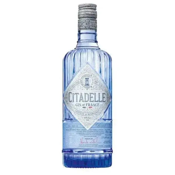 Citadelle Gin 70cl bottle with blue design, originating from France, 47% ABV.