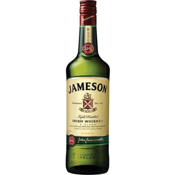 Jameson Irish Whiskey 70cl bottle with label and logo.