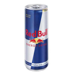 Red Bull Single Can 250 ml energy drink.