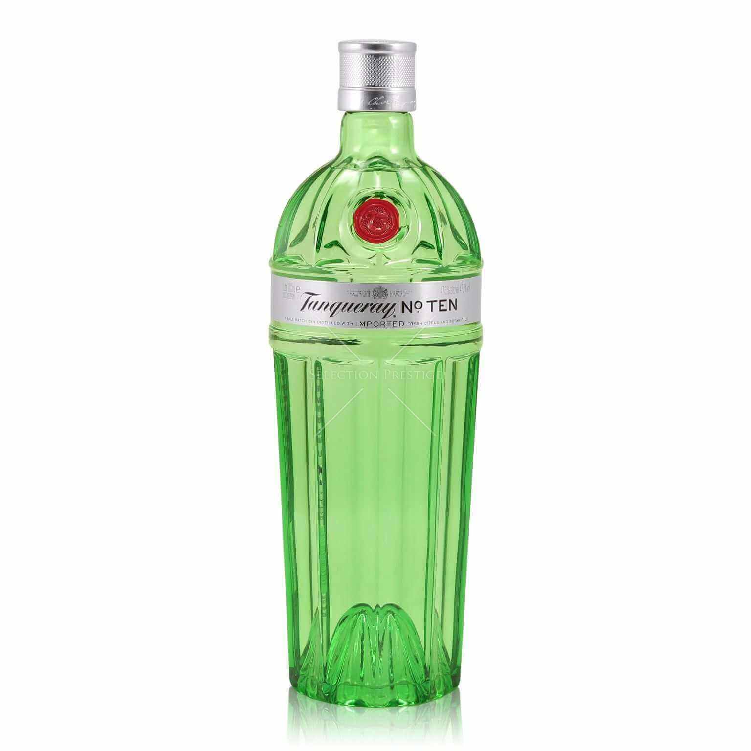 Bottle of Tanqueray No. Ten gin