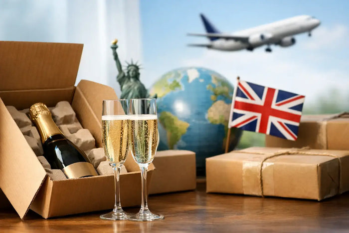Send Champagne to the UK from the USA