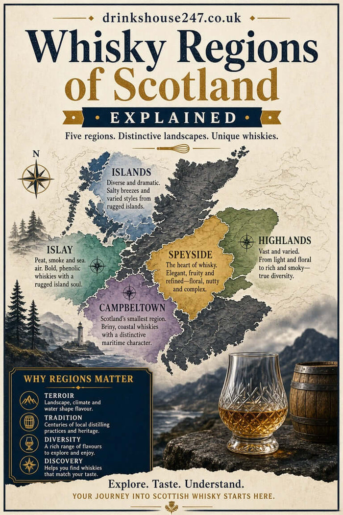 Type of whisky regions in UK