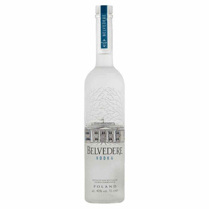Bottle of Belvedere premium vodka for London delivery