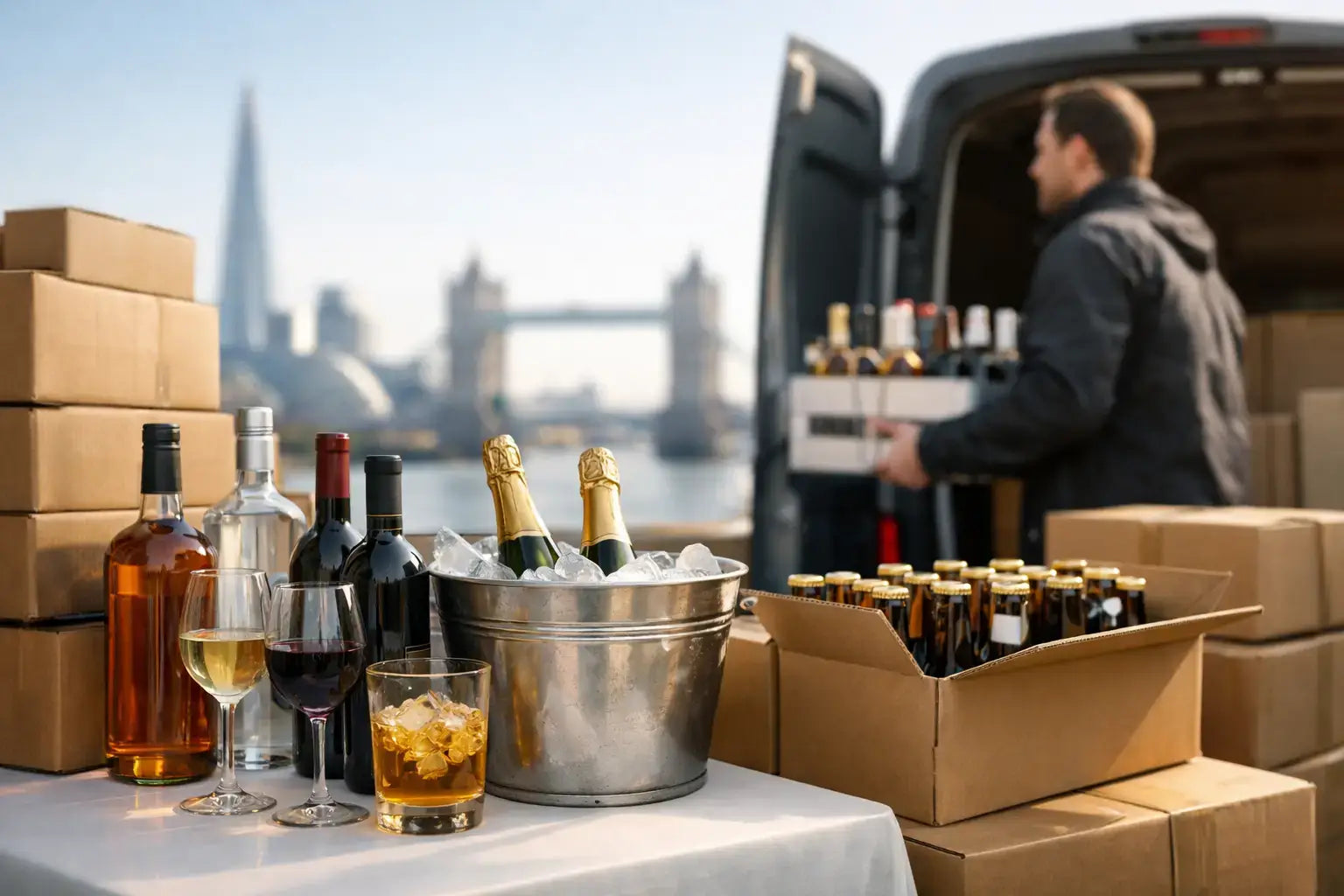 Bulk Alcohol Delivery London for Events