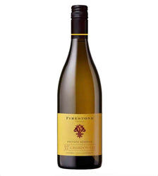 Bottle of Firestone Vineyard Private Reserve Chardonnay 2022 75cl from Santa Barbara County, pale yellow label with a black screw cap