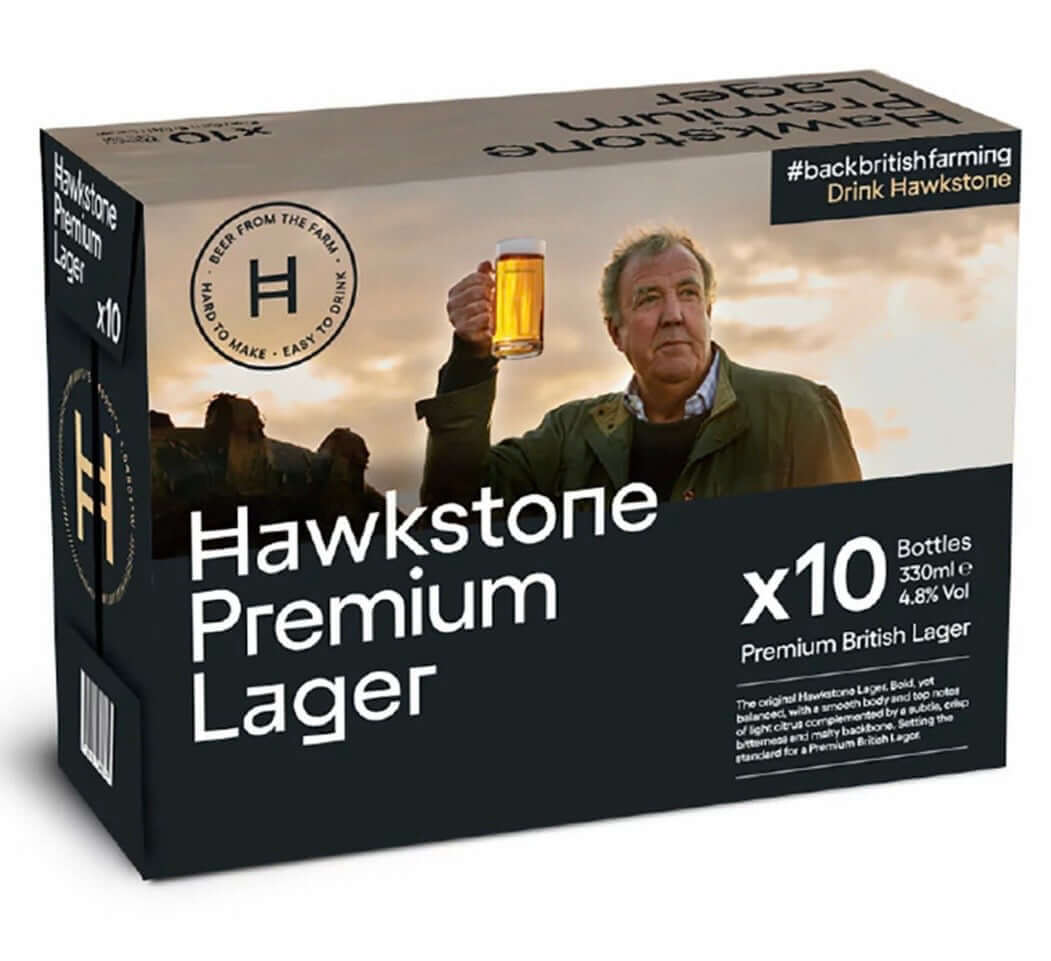 Hawkstone Premium Lager, pack of 10 x 330ml bottles