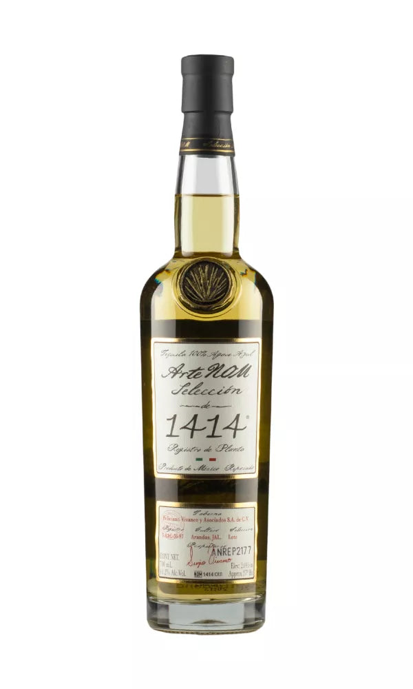 ArteNOM Selección de 1414 Reposado Tequila 70cl – elegant bottle of aged reposado tequila, with smooth caramel, vanilla, and oak flavors.