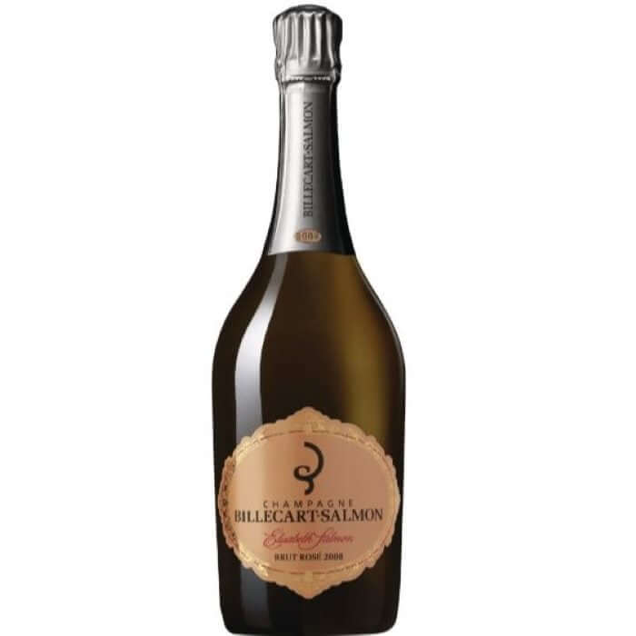 Billecart-Salmon Elisabeth Salmon Rosé Champagne 2008 Magnum bottle on a white background, perfect for a wine gift delivery in the UK.