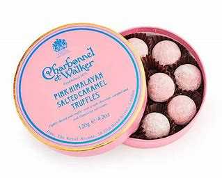 Charbonnel et Walker Pink Himalayan Salted Caramel Chocolate Truffles box