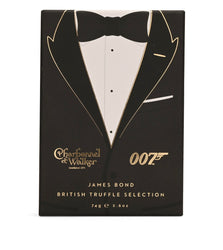 Charbonnel et Walker 007 James Bond British Truffle Selection packaging with tuxedo design.