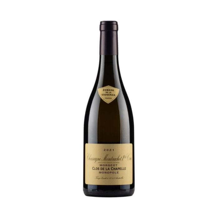 Chassagne Montrachet Morgeot Clos de la Chapelle Vougeraie 2021 wine bottle for UK delivery and gifting.