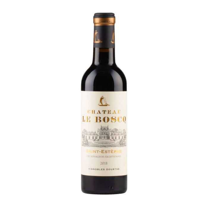 Château Le Boscq red Bordeaux wine half bottle