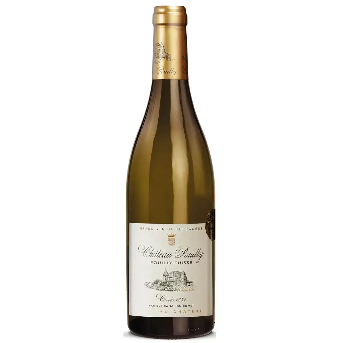 Château de Pouilly Fuissé 2022 75cl white Burgundy wine bottle