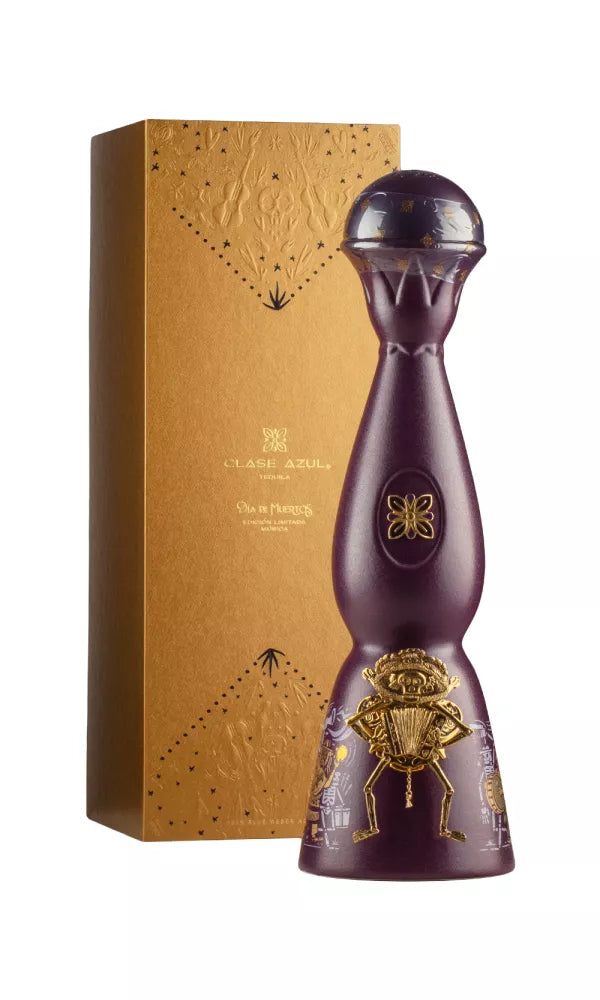 Clase Azul Día de los Muertos 2024 100cl – festive, hand-painted bottle filled with deeply aged tequila.