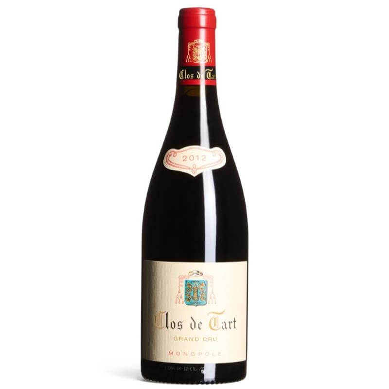 Clos De Tart Grand Cru Monopole 2012 (75cl) wine bottle with label and red cap.