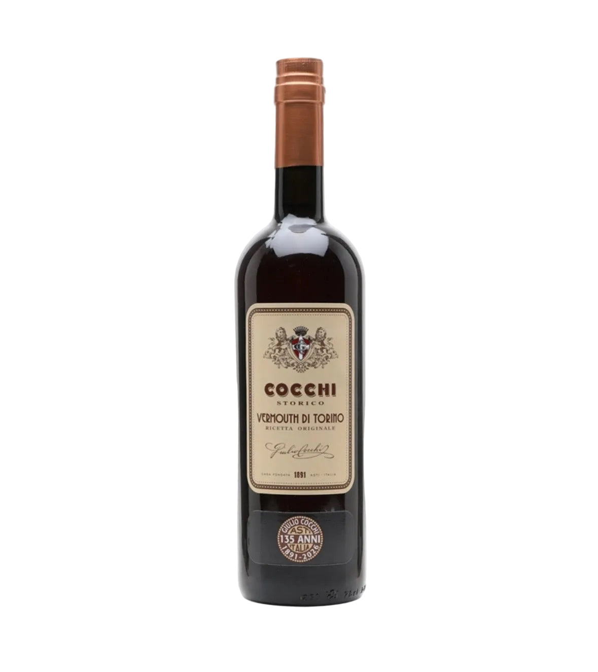 Bottle of Cocchi Vermouth di Torino 75cl, the sweet red Italian vermouth from Asti in Piedmont