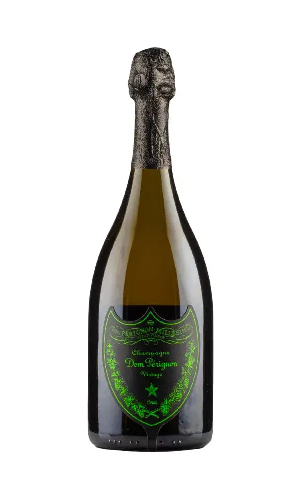 Dom Pérignon Luminous Label 2012 bottle – light-up vintage Champagne with vibrant citrus and elegance.
