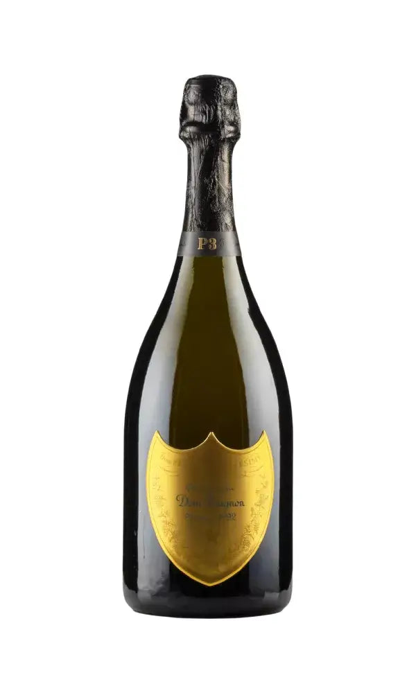 Dom Pérignon P3 1992 bottle – ultra-aged prestige Champagne with complex depth and elegance.
