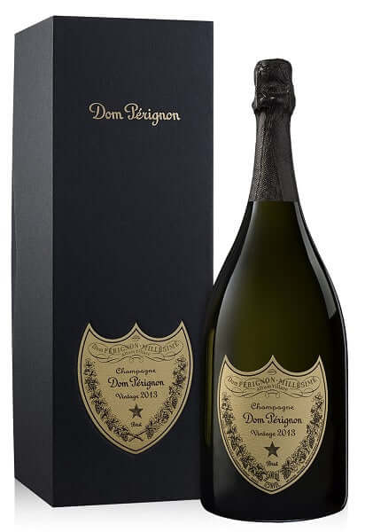 dom-perignon-champagne-bottle-with-packaging-on-a-white-background