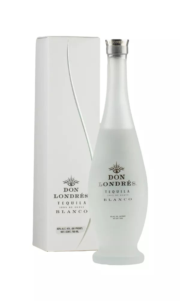 Don Londres Blanco Tequila 70cl – sleek, minimal bottle featuring pure, additive-free tequila with a clean and crisp agave profile.