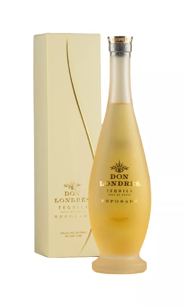 Don Londres Reposado Tequila 70cl – elegant bottle of smooth, oak-aged tequila with warm caramel and vanilla character.