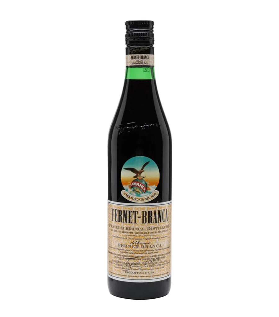Bottle of Fernet-Branca 70cl, the original Italian bitter amaro made in Milan
