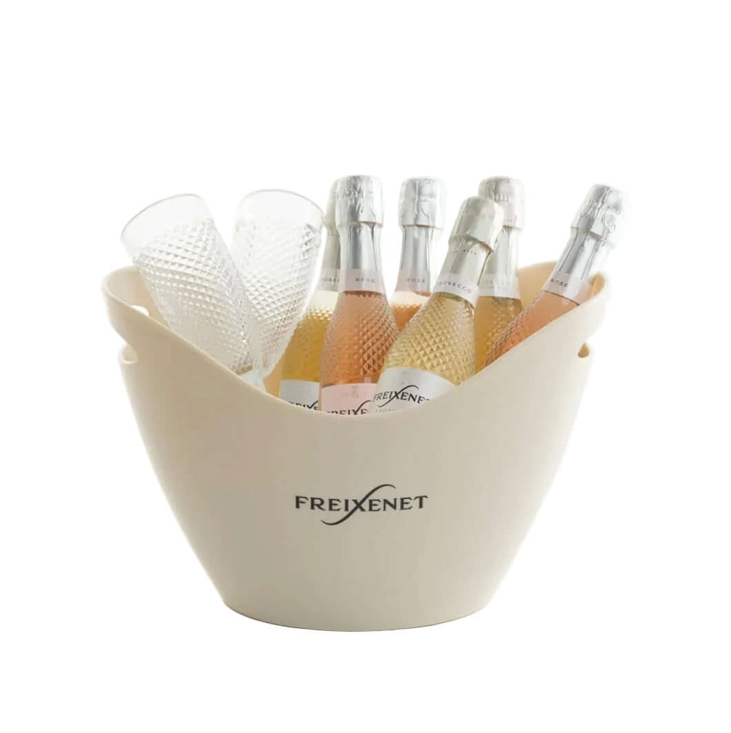Freixenet Ice Bucket Gift Set with champagne bottles, elegant gift set for same-day delivery in London.