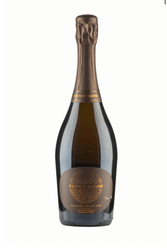 Bottle of French Bloom sparkling wine on a white background