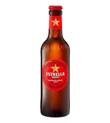 Estrella Damm Spanish lager, case of 24 x 330ml bottles