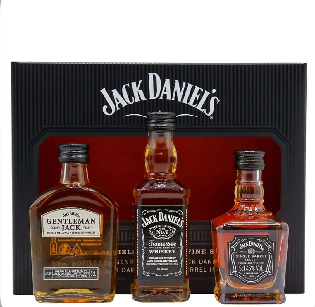 Jack daniel’s Family Gift set 3x5cl outside their Gift box 