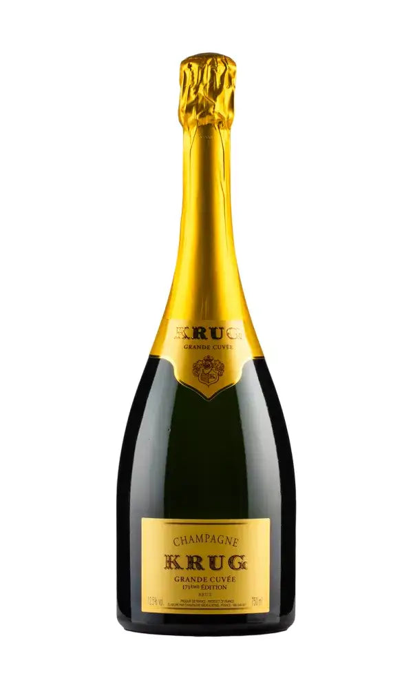 Krug Grande Cuvée 171 Edition bottle – luxurious multi-vintage Champagne with layered flavors.