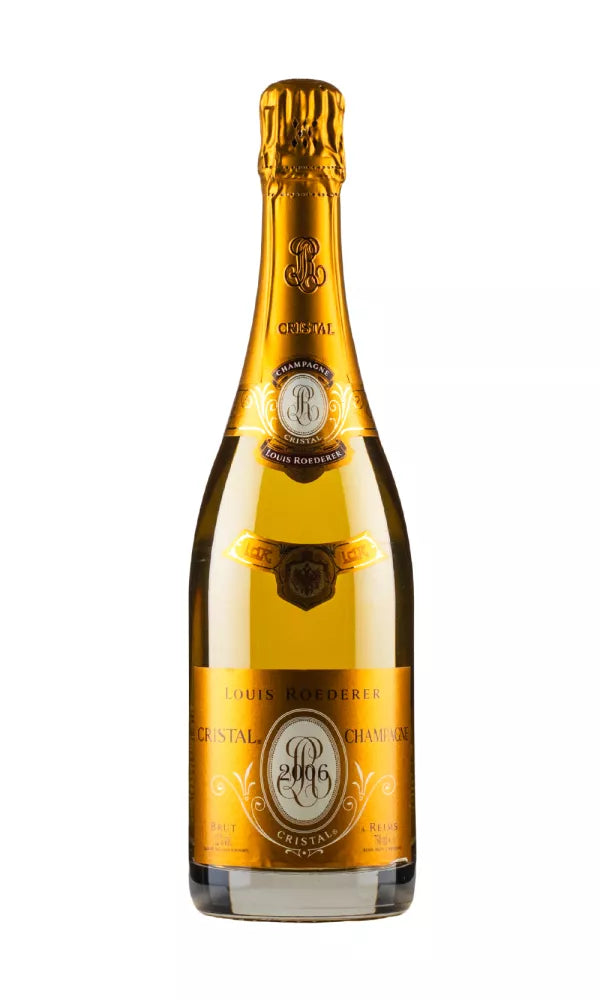 Louis Roederer Cristal 2006 bottle – expressive vintage Champagne with ripe fruit and elegance.