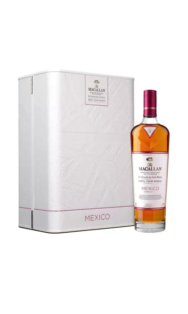 Macallan Distil Your World Mexico – limited edition celebrating Mexican flavors and heritage.