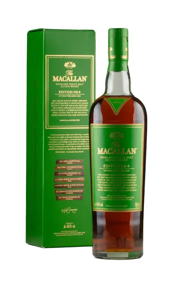 Macallan Edition No. 4 bottle highlighting its architectural inspiration.